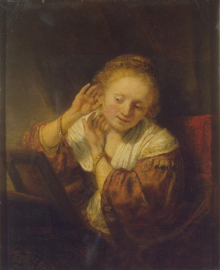 Rembrandt, Courtisane voor de spiegel