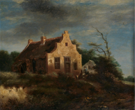 Van Ruisdael, Boerenhuis in rotsachtig landschap