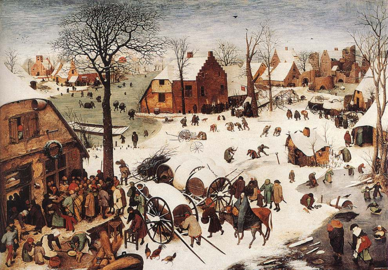 Bruegel, De volkstelling in Bethlehem