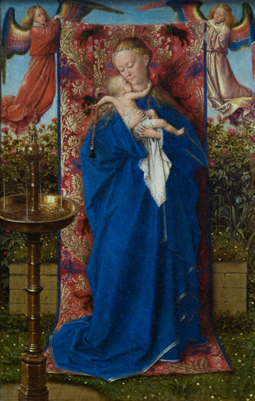 Van Eyck, Madonna bij de fontein