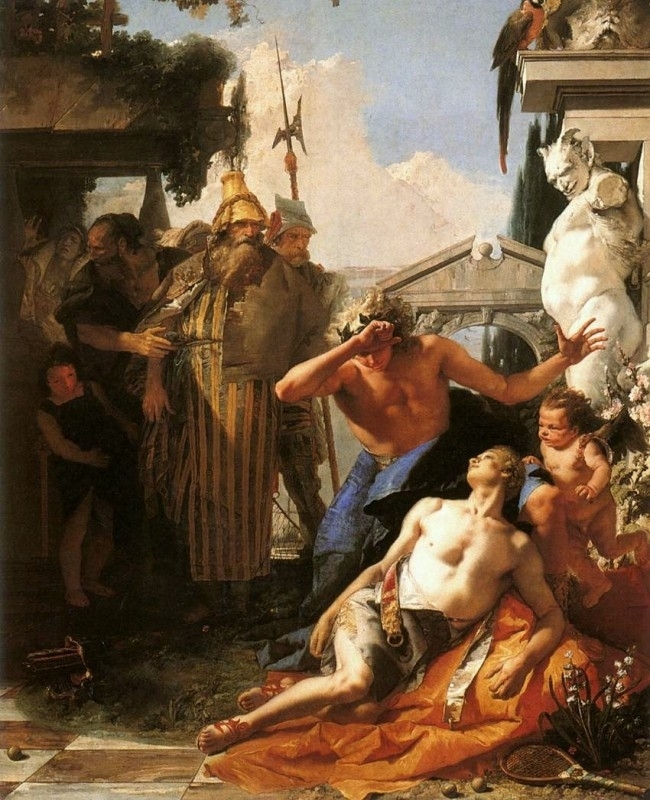 Tiepolo, De dood van Hyacinthus