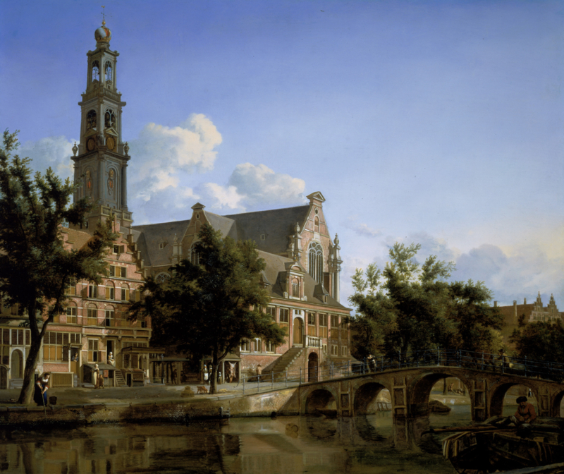 Van der Heyden, Zicht op de Westerkerk, Amsterdam