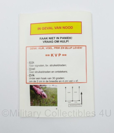 KL Nederlandse leger Ammunition Awarenes IK 5-137 Instructiekaart - origineel