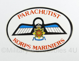 KMARNS Korps Mariniers Parachutist sticker - 12 x 8 cm - origineel