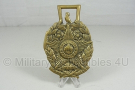 Metalen politie Penning CITY OF LEEDS POLICE  Pro Rege et lege 11 x 7,5 cm. - origineel