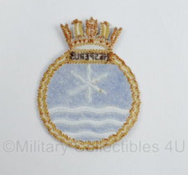 Royal British Navy patch HMS Hesperus - 8,5 x 7 cm - nieuw gemaakt