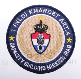 KMAR Koninklijke Marechaussee "capacity building mission iraq" embleem - met klittenband - diameter 9 cm