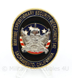 Zeldzame coin US Maritime Expeditionary Security Division 542 Sacramento California - 5 x 4 cm - origineel