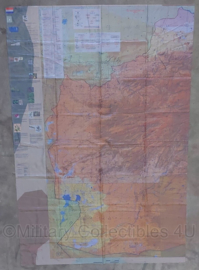 Defensie en KCT Korps Commandotroepen stoffen survival kaart West Afghanistan UTM zone 41 - zeer zeldzaam - 188 x 126 cm - origineel