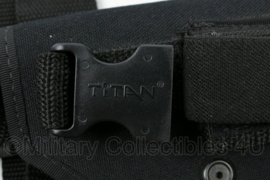 Titan Pistol Dropleg holster met beenstraps zwart - 10 x 3 x 19 cm - licht gebruikt - origineel