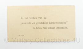 WO2 pamflet Proletariërs en Plutocraten aller landen vereenigt U - 5½ x 10½ cm - origineel