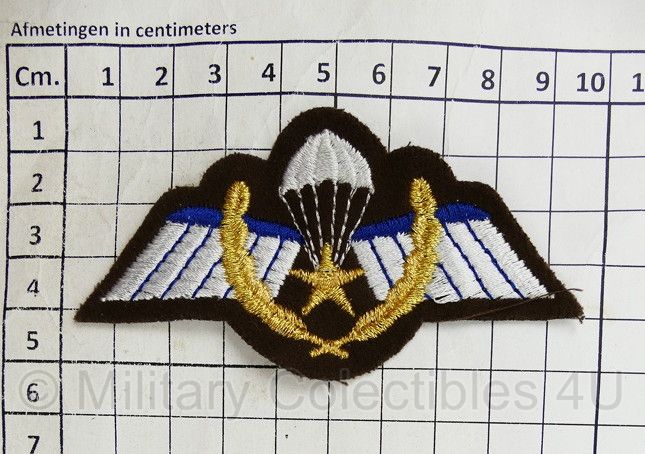 KL DT tot 2000 Brevet wing A Operationele wing  -  MET klittenband - 5 x 5cm - origineel