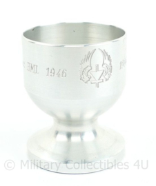 Klu Luchtmacht aluminium kleine bokaal 50 jaar DELM WC HML 1946 - 1996 - 5 x 4 x 4 cm - origineel