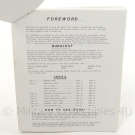 US Vietnam oorlog SQUAD LEADERS MANUAL  Warning order and Operator order boekje - Zeldzaam - 15 x 12 cm - origineel