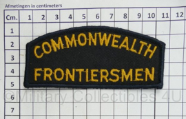 British Army shoulder title ENKEL Commonwealth Frontiersmen - 10 x 4,5 cm - origineel