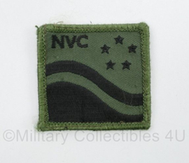 Defensie NVC Nationaal VoorlichtingsCentrum borstembleem - met klittenband - 5 x 5 cm - origineel