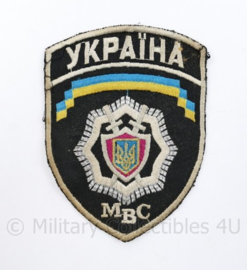 Oekraïens politie embleem MBC Ukraine Ykpaiha MBC - 12,5 x 9,5 cm - origineel