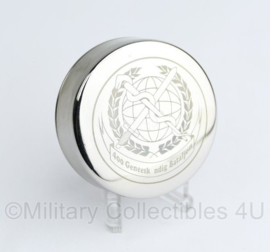 Defensie 400 geneeskundige bataljon opvouwbare metalen drinkbeker - diameter 50 mm - origineel