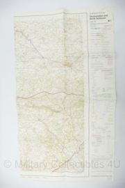 Britse stafkaart van oefenterreinen bij Okehampton and North Dartmoor gebruikt door KCT en Korps Mariniers  - 100 x 88 cm - origineel