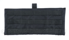 Zwart origineel MOLLE paneel voor op of in een rugzak of op een vest - nieuwstaat -  32 x 1,5 x 15 cm -  origineel