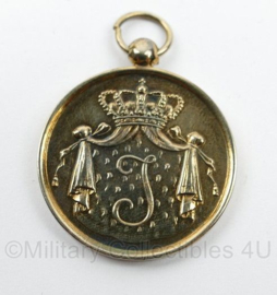 Defensie Juliana periode Trouwe dienst Medaille in goud  - 9 x 4 cm - origineel