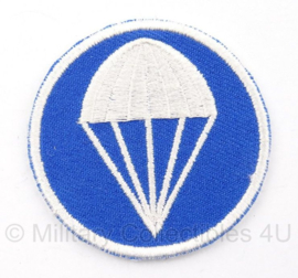 Overseas cap insigne Garrison cap - Parachute infantry - blauw met wit  - vanaf voorjaar 1941