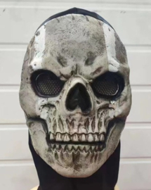 Realistisch Skull masker met balaclava BLACK