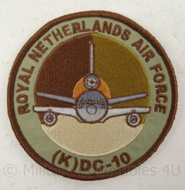 Royal Netherlands Air Force (K)DC-10 embleem -  met klittenband - diameter 10 cm
