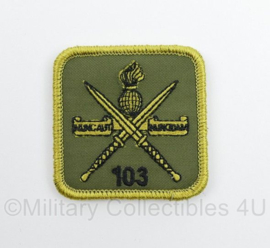 KCT Korps Commandotroepen 103 Commandotroepencompagnie borstembleem - met klittenband - 5,5 x 5,5 cm