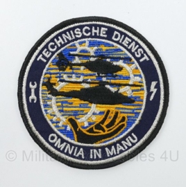 Police Air Support Technische Dienst embleem met klittenband - diameter 9 cm