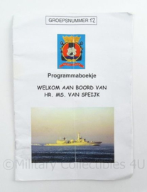 KM Marine Programmaboekje van Hr. Ms. Van Speijk - afmeting 21 x 15 cm - origineel