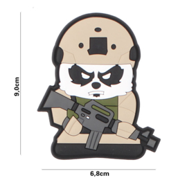 Tactical Panda embleem PVC - 9 x 6,8 cm