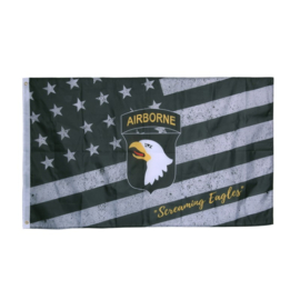 WO2 US Army 101st Airborne Division vlag - 100 x 150 cm - 100% polyester