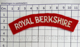 Britse leger Royal Berkshire shoulder title - 11 x 3,5 cm - origineel