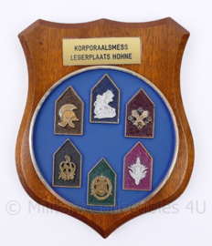 Defensie wandbord Korporaalmess legerplaats Hohne - 17,5 x 14 x 1,5 cm - nieuw - origineel