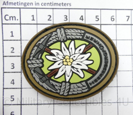 Embleem 3D PVC met klittenband - KMARNS Korps Mariniers Heeresbergführer - Zeldzaam! - 6 x 5 cm - nieuwstaat - origineel