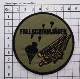 Duits Parachutisten embleem "Fallschirmjager"- diameter 9 cm