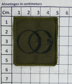 Defensie borst embleem  OC RIJ Opleidings- en Trainingscentrum Rijden  - met klittenband - 5 x 5 cm - origineel