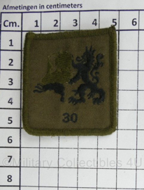 Defensie 30 Natresbataljon borstembleem - met klittenband - 5 x 5 cm - origineel
