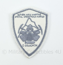 Korps Mariniers Netherlands Maritime Special Operations Forces C Squadron embleem - met klittenband - 8 x 6 cm