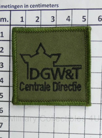 Defensie DGW&T DGW&T Centrale Directie Dienst Gebouwen Werken en Terreinen borstembleem - met klittenband - 5 x 5 cm - origineel