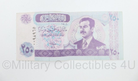 Irakees briefgeld Central Bank of Iraq 250 Dinars Saddam Hussein - origineel