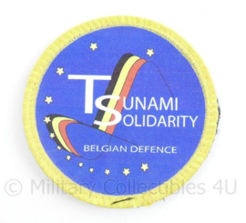 ABL Tsunami Solidarity Belgian Defence  embleem met klittenband - diameter