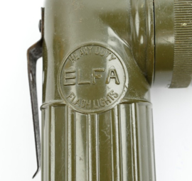 US Army Elfa Flash light DX 991 U - 20,5 cm. lang - origineel