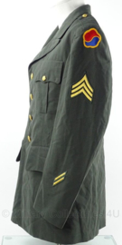 US Army class A Vietnam oorlog Sergeant - Coat, Man's, Army Green 1986 - size 40R = NL maat 50 - origineel