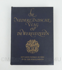 De Nederlandsche Vlag op de Wereldzeeën - 21 x 4 x 28 cm - origineel jaren 30