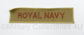 Britse leger British Royal Navy borstembleem - 14 x 3,5 cm - origineel