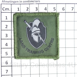 Defensie borst embleem land training centre 2e model - met klittenband - 5 x 5 cm - origineel