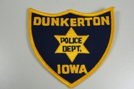 Dunkerton Police Dept  patch - origineel