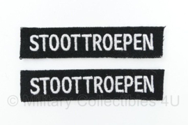 Nederlandse leger Stoottroepen straatnamen paar - 9,5 x 2,5 cm